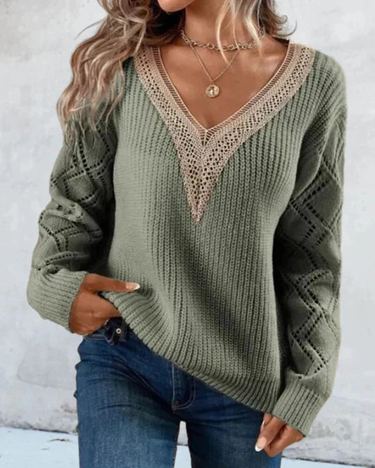 Dafne® | Elegant V-neck sweater