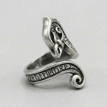 Norse Raven Dark Omen Ring