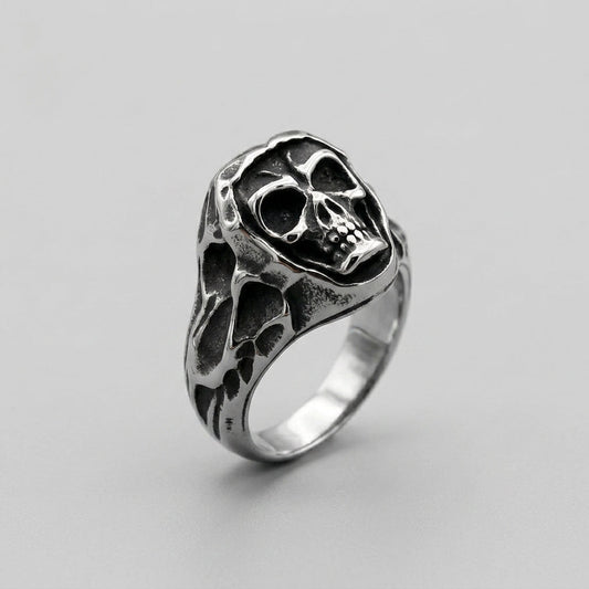 Textured Skull Ring