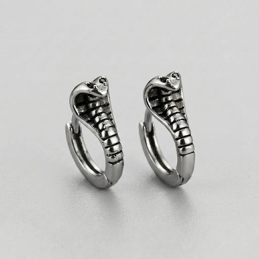 Sacred Serpent Loop Earrings