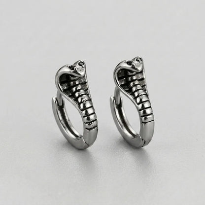Sacred Serpent Loop Earrings