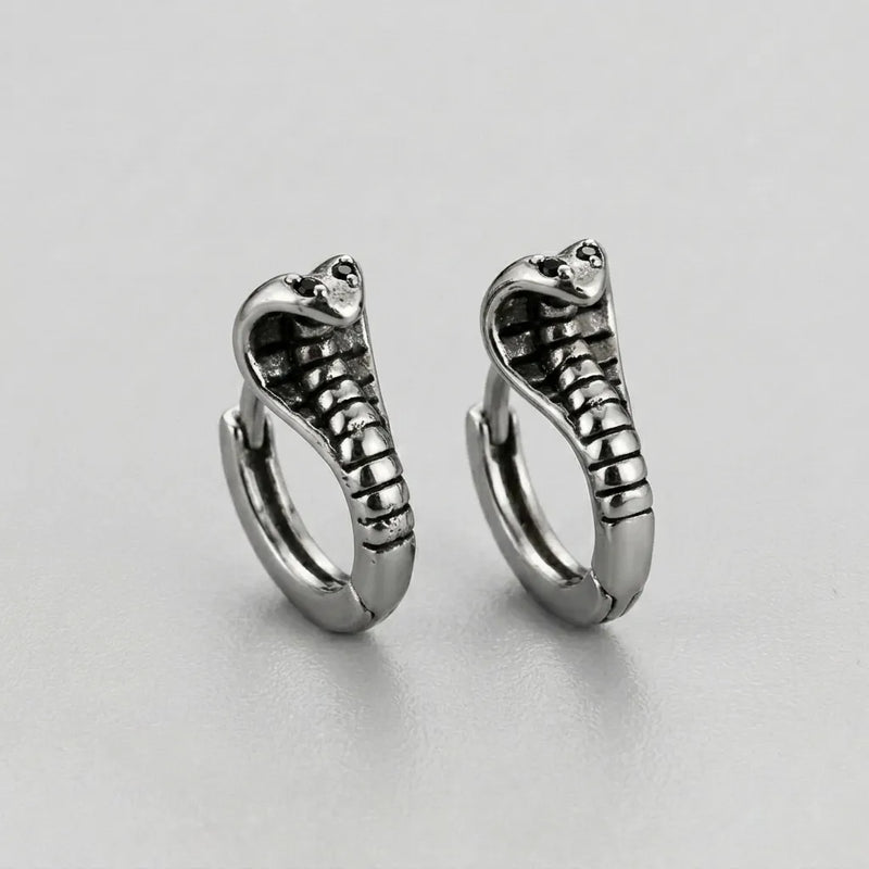 Sacred Serpent Loop Earrings