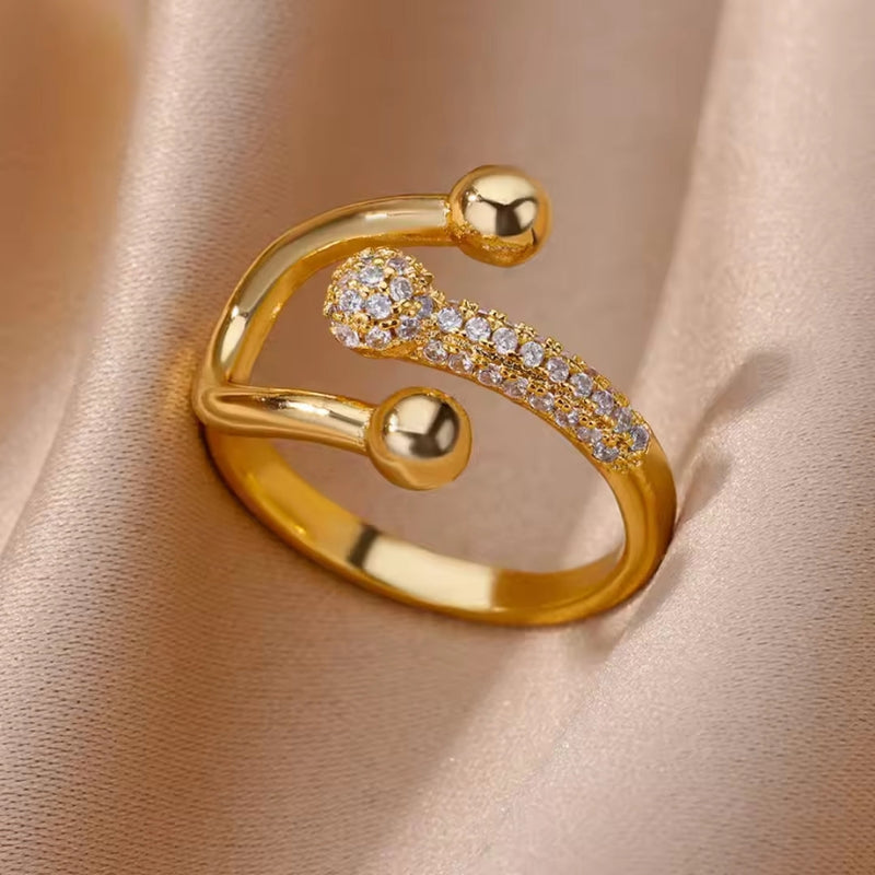 Delicate Artisan Gold Ring