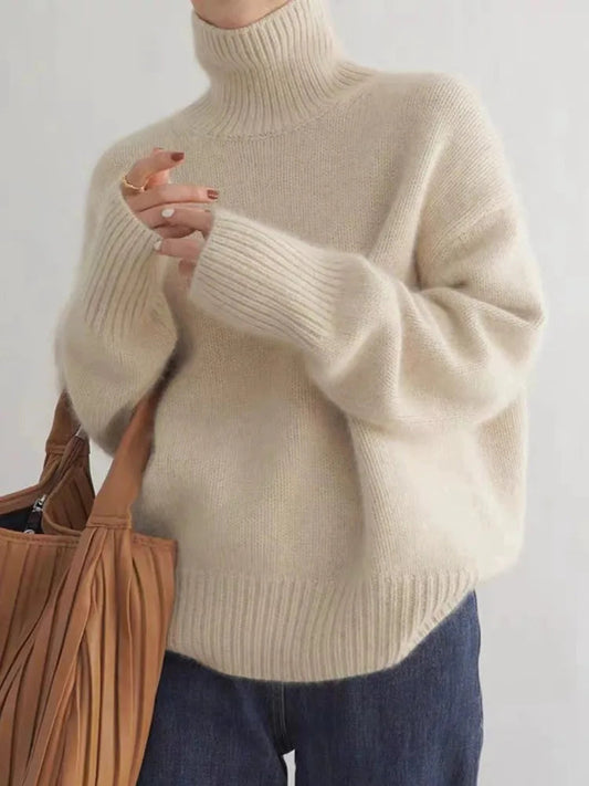 Yamila® | Comfortable, knitted, soft turtleneck sweater