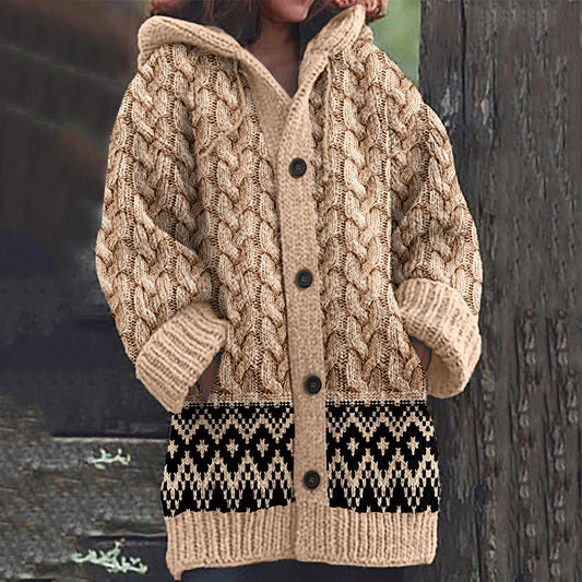Vintage Fairman Island Knit Jacquard Cardigan Sweater artswardrobe