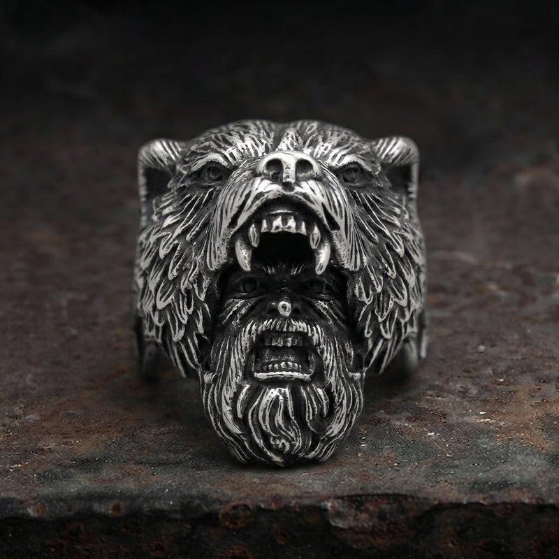 Nordic Bear King Ring
