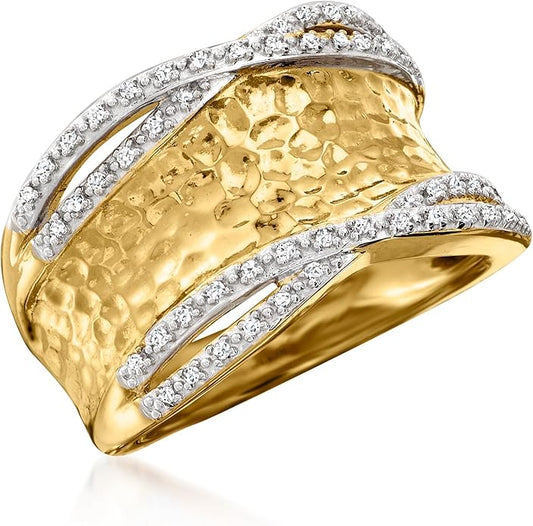 Diamond Wave Ring