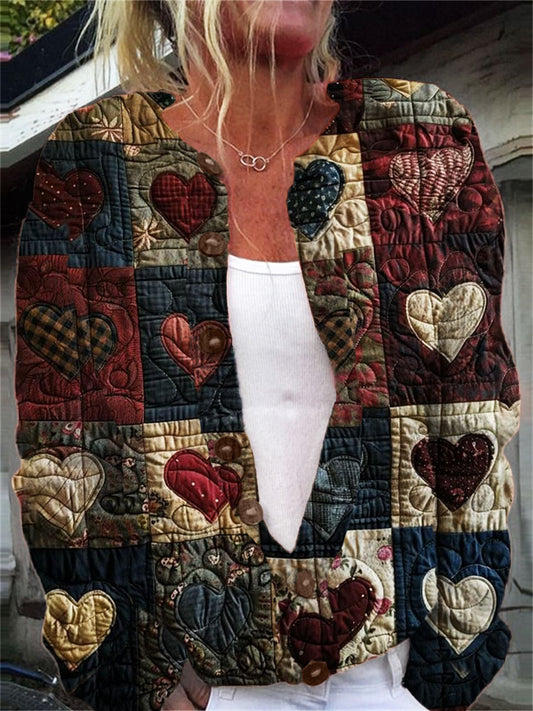 Women's Love Fall Winter Sweater Cardigan artswardrobe