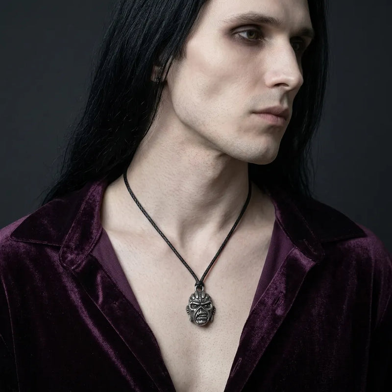 Undead Monster Face Gothic Necklace