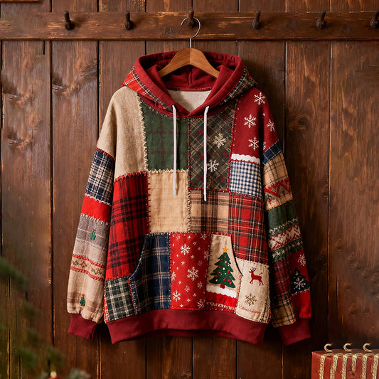 Comstylish Women's Christmas Print Casual Hoodie