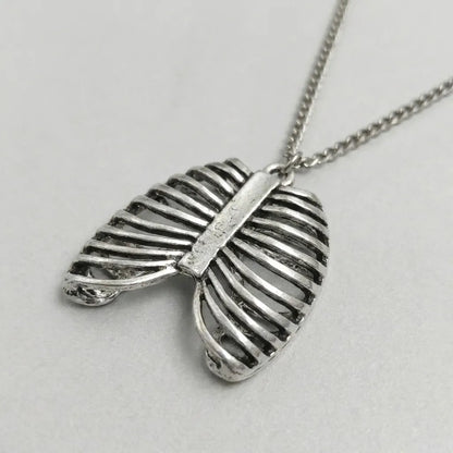 Skeletal Rib Cage Dark Necklace