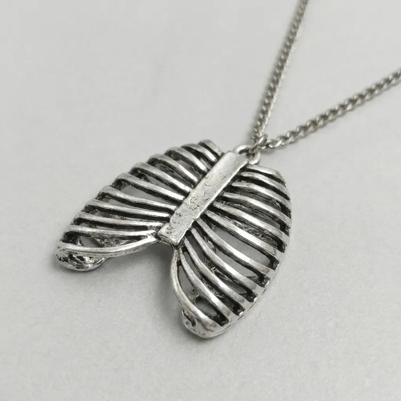 Skeletal Rib Cage Dark Necklace