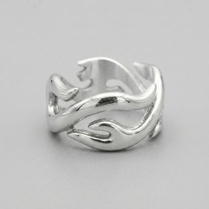 Silver Ember Ring