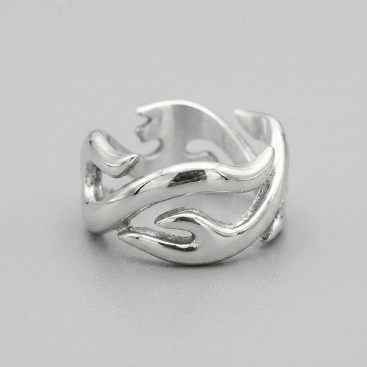 Silver Ember Ring