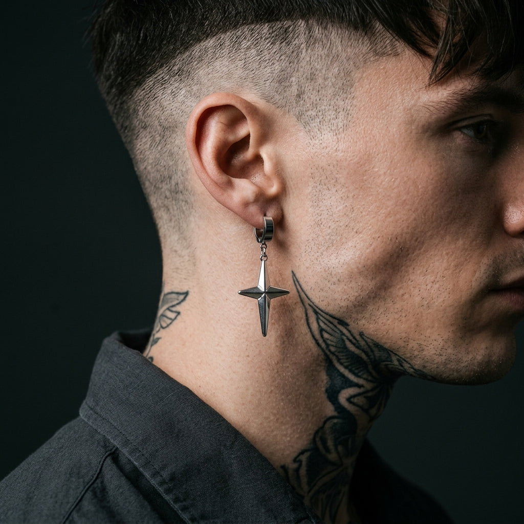 Razor Star Earrings
