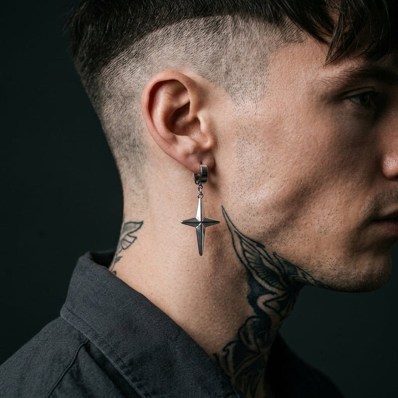 Razor Star Earrings
