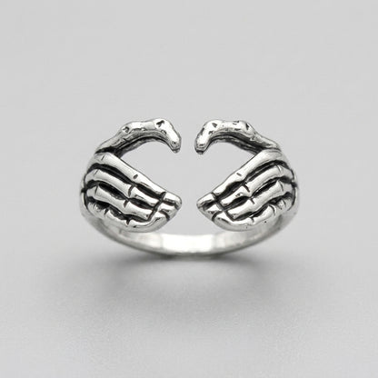 Bone Hand Embrace Ring