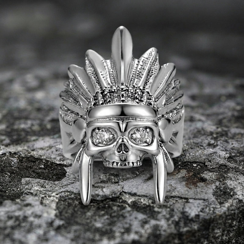 War Chief Skull Ring