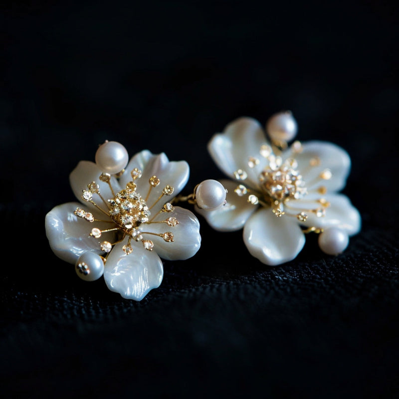 Delicate Artisan Pearl Earring
