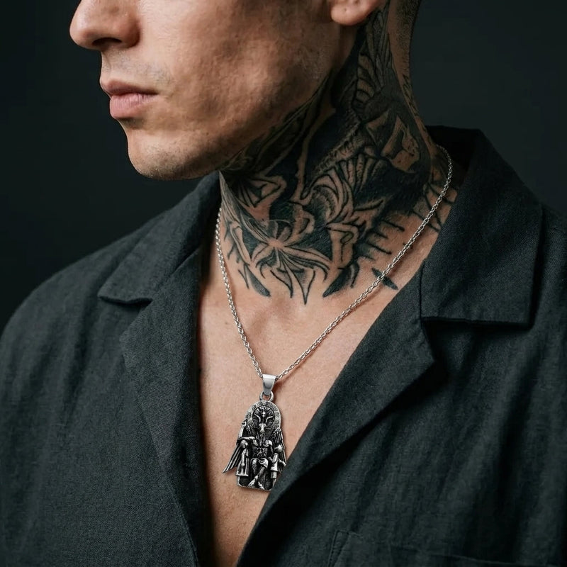 Baphomet Throne Pendant Necklace