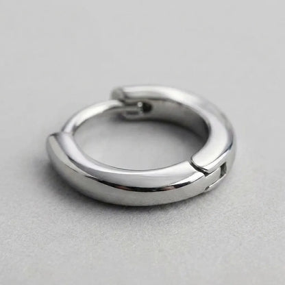 Polished Chunky Hoop Earrings