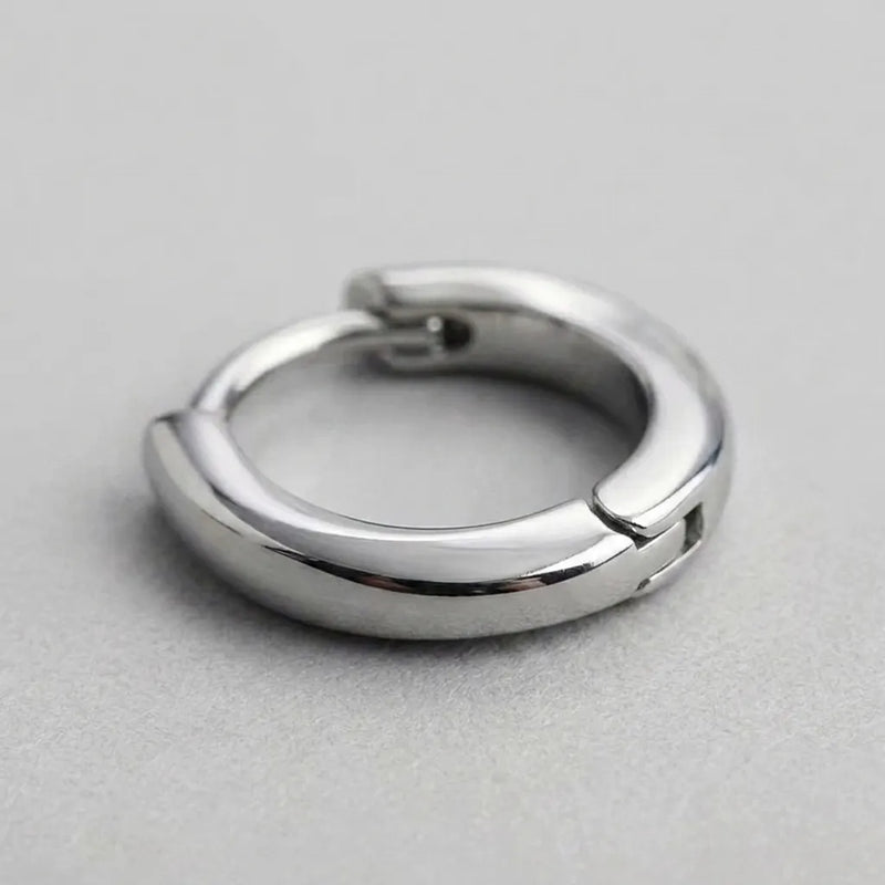 Polished Chunky Hoop Earrings