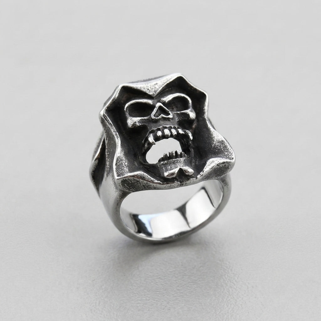 Screaming Skull Ring