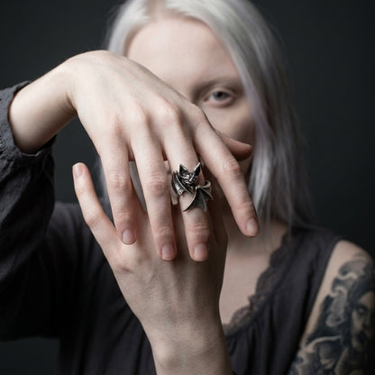 Midnight Bat Ring