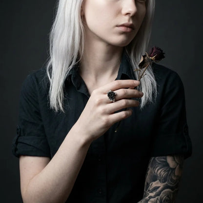 Dark Eternal Rose Ring