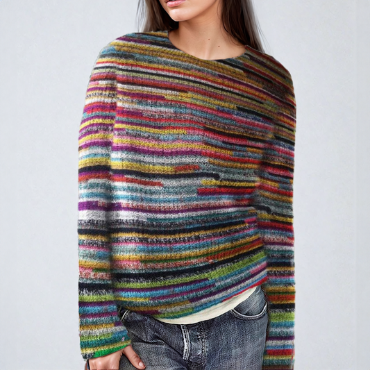Paula® | Colorful striped knit sweater