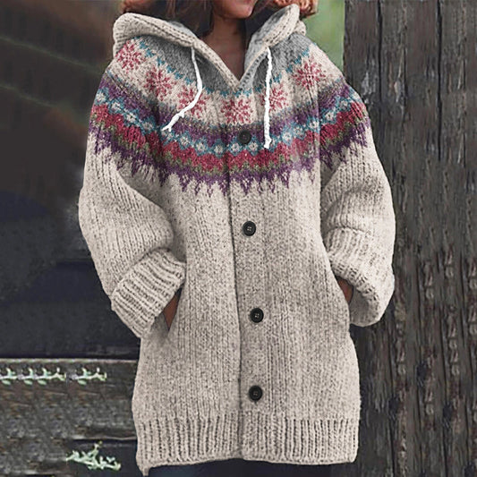 Vintage Fairman Vintage Christmas Island Knit Jacquard Print Women's Sweater elevenforest