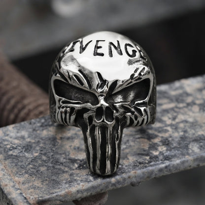 Skull Letter Ring