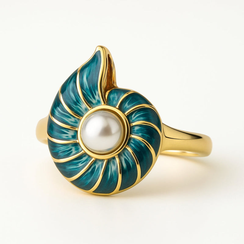 Delicate Artisan Pearl Ring