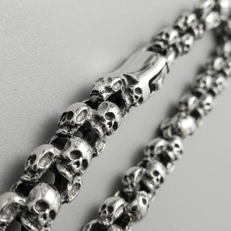 Memento Mori Skull Chain Necklace