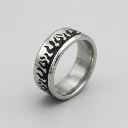 Full Wrap Fire Eternity Band Ring