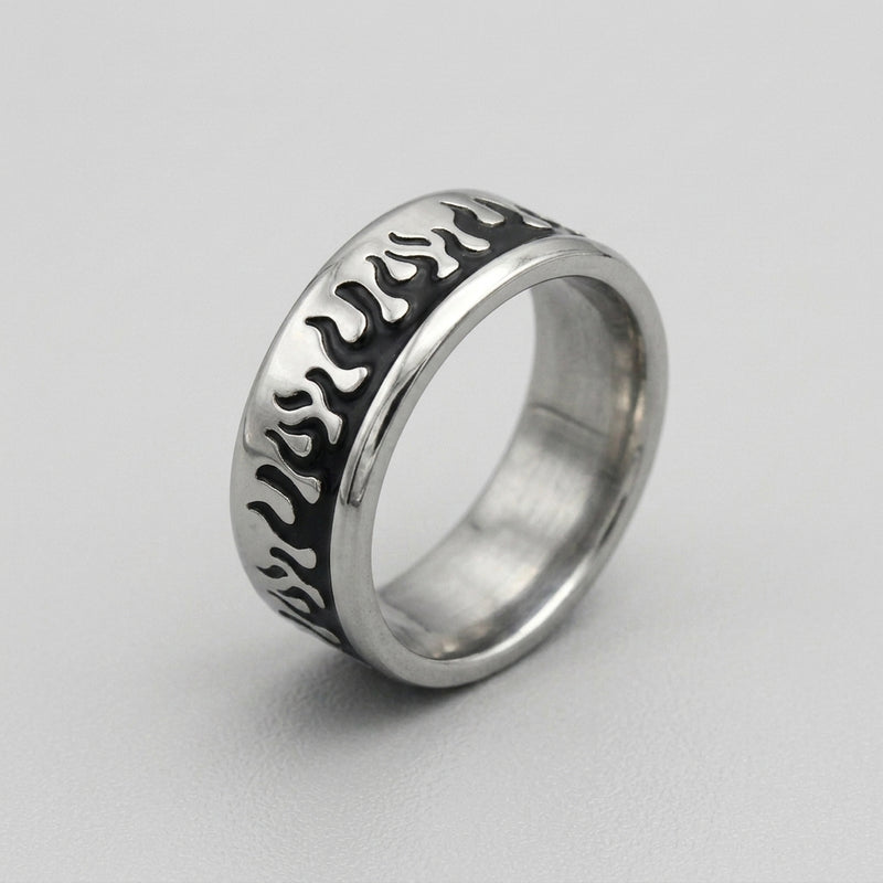 Full Wrap Fire Eternity Band Ring