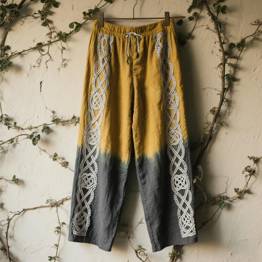 Women's Celtic Knot Gradient Art Comfort Casual Pants artswardrobe