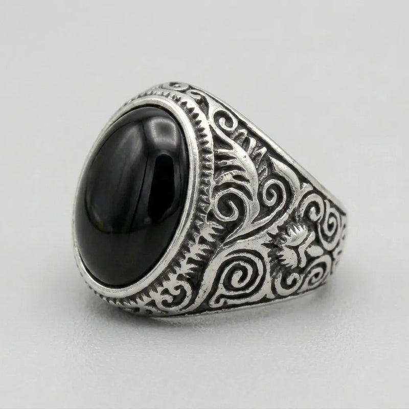 Black Onyx Statement Ring