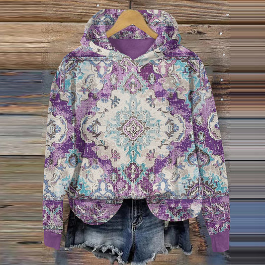 Comstylish Vintage Tribal Graphic Hoodie