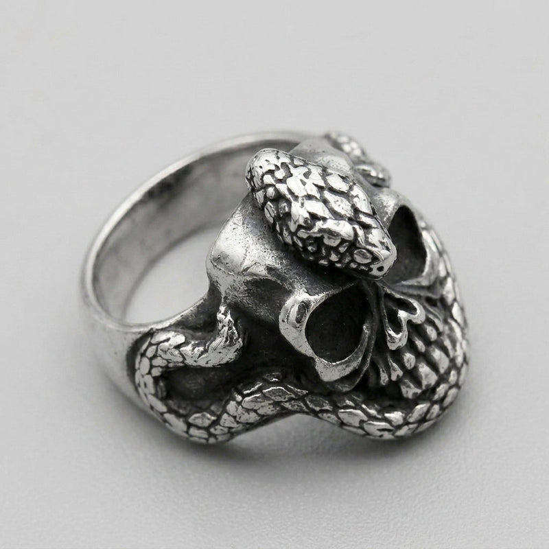 Snake and Skull Ring