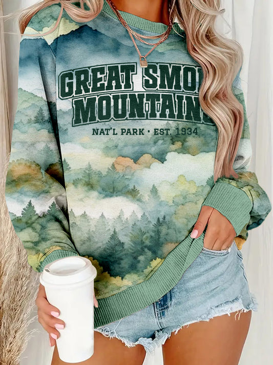 Comstylish Great Smoky Mountains National Park Cozy Sweatshirt