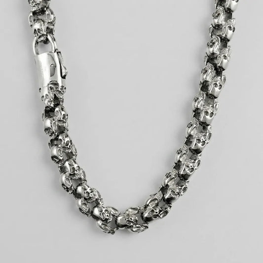 Memento Mori Skull Chain Necklace