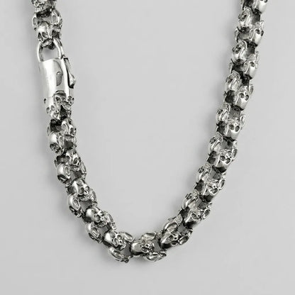 Memento Mori Skull Chain Necklace