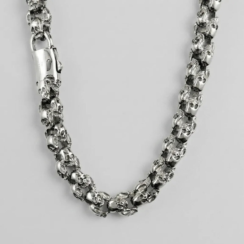 Memento Mori Skull Chain Necklace