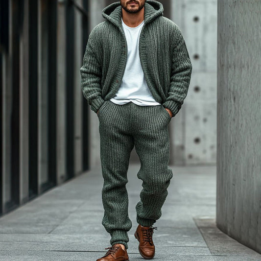 Men'S Fashion Simple Knitted Cardigan Sweater elevenforest