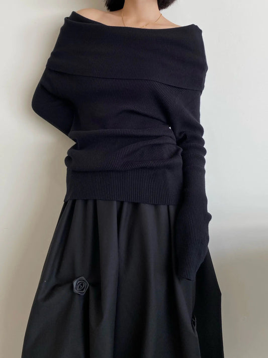 Elizabeth® | Elegant off-the-shoulder sweater