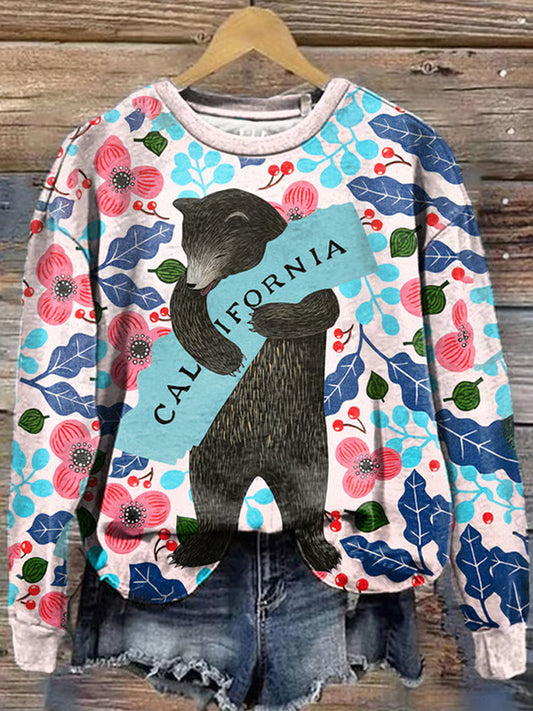 Comstylish Women's California Strong Los Angeles Strong Wildfire 2025 Print Sweatshirt