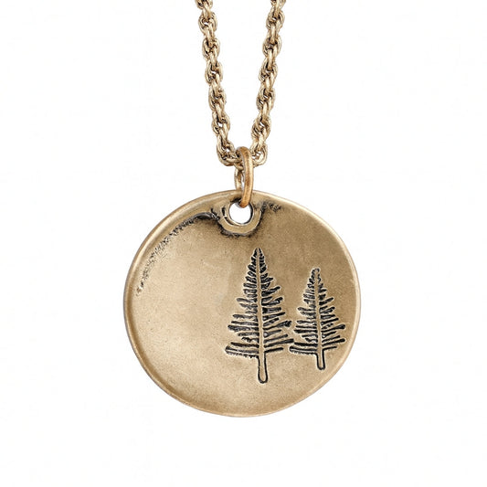 Evergreen Stamp Necklace