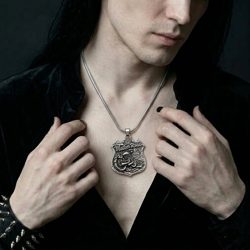 Road 66 Pendant Necklace