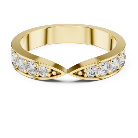 Open Pavé Arc Ring